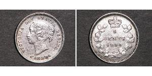 5 Cent Canada Silver Victoria (1819 - 1901)