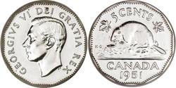 5 Cent Canada Steel/Nickel George VI (1895-1952)