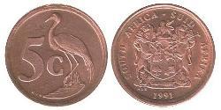 5 Cent 南非 (1910 - ) Steel/銅 