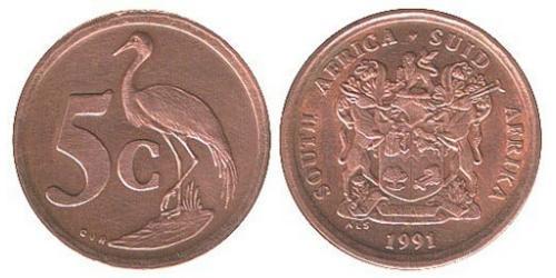 5 Cent 南非 (1910 - ) Steel/銅 