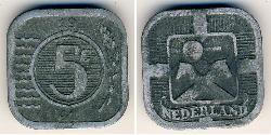 5 Cent Royaume des Pays-Bas (1815 - ) Zinc 