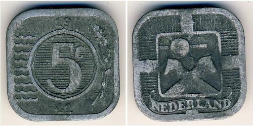 5 Cent Royaume des Pays-Bas (1815 - ) Zinc 