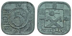 5 Cent Königreich der Niederlande (1815 - ) Zink 