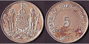 5 Cent North Borneo (1882-1963)  