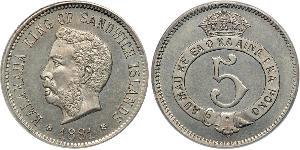 5 Cent Vereinigten Staaten von Amerika (1776 - )  David Kalākaua