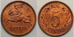 5 Cent 立陶宛  