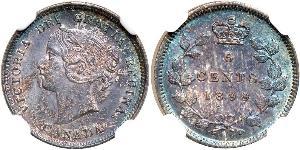 5 Cent 加拿大 銀 维多利亚 (英国君主)