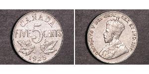 5 Cent 加拿大 镍 乔治五世  (1865-1936)