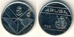 5 Cent Aruba 銅/镍 