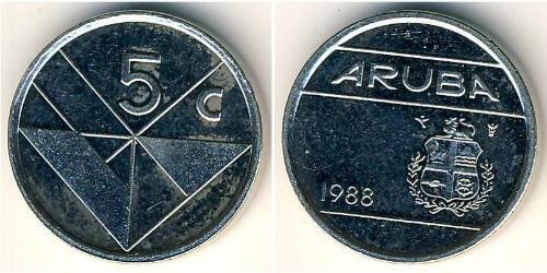 5 Cent Aruba 銅/镍 