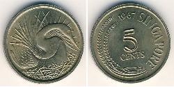 5 Cent 新加坡 镍/銅 