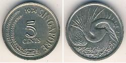 5 Cent 新加坡 镍/銅 
