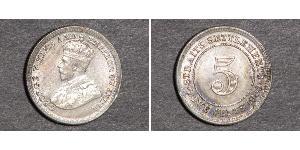 5 Cent 海峡殖民地 銅/镍 乔治五世  (1865-1936)
