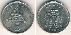 5 Cent 牙买加 镍/銅 