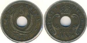 5 Cent 东非 青铜 