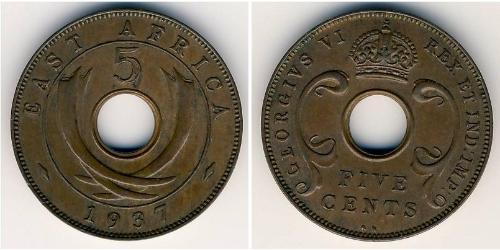 5 Cent 东非 青铜 