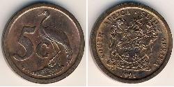 5 Cent 南非 (1910 - ) 青铜 