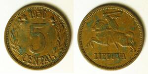 5 Cent 立陶宛 青铜 