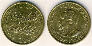 5 Cent 肯尼亚 (1963 - ) 黃銅 
