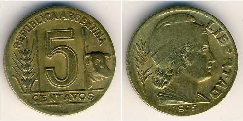 5 Centavo Argentina (1861 - ) Alluminio/Bronzo 