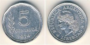 5 Centavo Argentinien (1861 - ) Aluminium 
