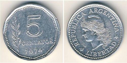 5 Centavo Argentinien (1861 - ) Aluminium 