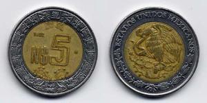 5 Centavo Messico (1867 - ) Bimetal 
