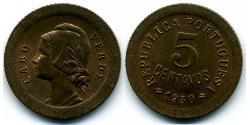 5 Centavo Portugal / Cape Verde (1456 - 1975) Bronce 
