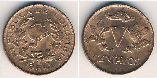 5 Centavo Colombia (1886 - ) Bronzo 