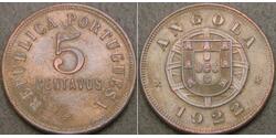 5 Centavo Portogallo / Portuguese Angola (1575-1975) Bronzo 