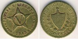 5 Centavo Cuba (1898 - ) Copper/Nickel 