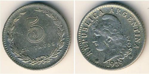 5 Centavo Argentinien (1861 - ) Cuivre/Nickel 