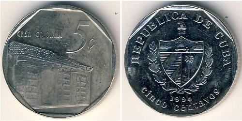 5 Centavo Cuba (1898 - ) Cuivre/Nickel 