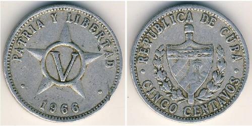 5 Centavo Cuba (1898 - ) Cuivre/Nickel 