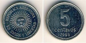 5 Centavo Argentinien (1861 - ) Kupfer/Nickel 
