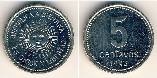 5 Centavo Argentinien (1861 - ) Kupfer/Nickel 