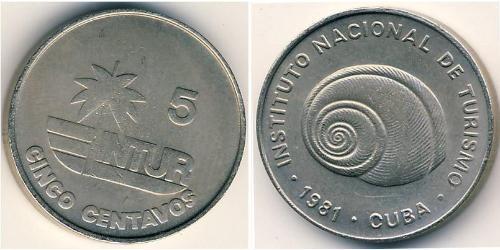 5 Centavo Cuba (1898 - ) Kupfer/Nickel 