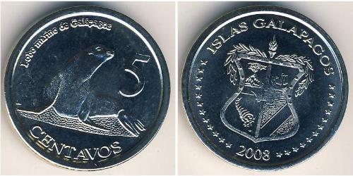 5 Centavo Galapagosinseln Kupfer/Nickel 