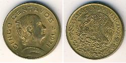 5 Centavo Mexique (1867 - ) Laiton 