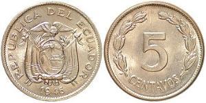 5 Centavo Ecuador (1830 - ) Níquel 