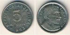 5 Centavo República Argentina (1861 - ) Níquel/Cobre 