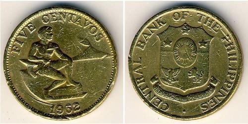 5 Centavo Filippine Ottone 