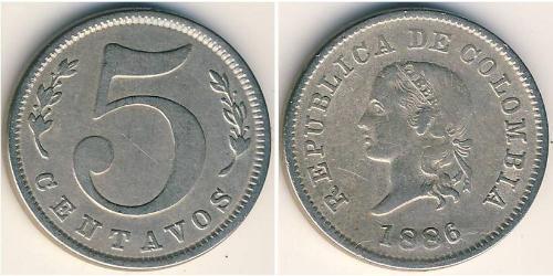 5 Centavo Colombia (1886 - ) Rame/Nichel 