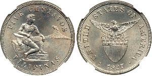 5 Centavo Philippinen Silber 