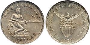 5 Centavo Philippinen Silber 