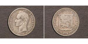 5 Centavo Venezuela (1811 - ) Silver 