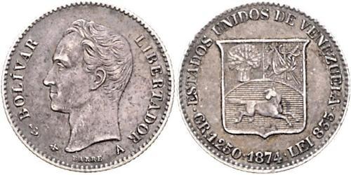 5 Centavo Venezuela (1811 - ) Silver 