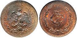 5 Сентаво Мексиканські Сполучені Штати (1867 - ) Мідь 