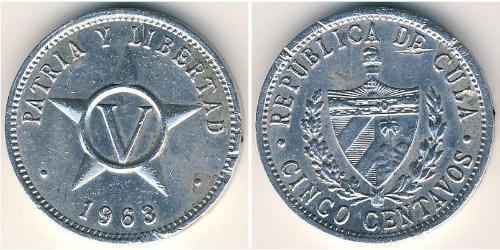 5 Centavo Cuba (1898 - ) 铝 