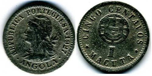 5 Centavo / 1 Macuta Portugal / Portuguese Angola (1575-1975) Cuivre/Zinc 
